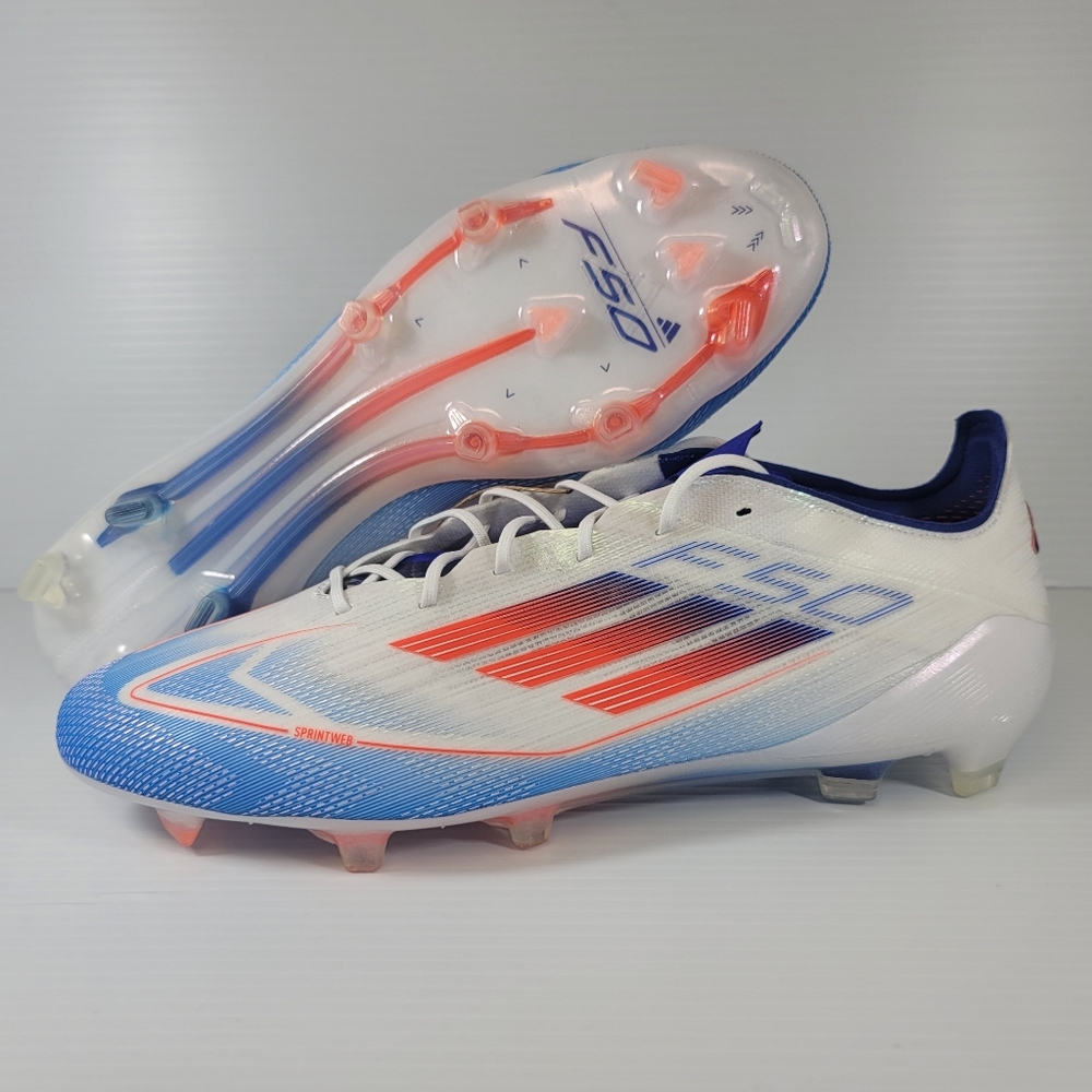 Adidas F50 Elite FG Firm Ground Soccer Cleats Red White Blue IF8818 Size 12.5